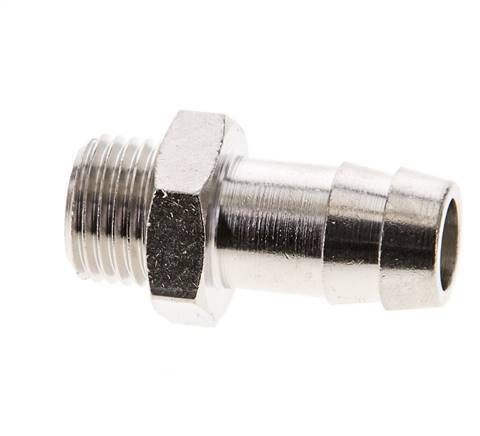 G 1/4'' Male x 12mm Nickel plated Brass Hose barb 16 Bar [2 Pieces]