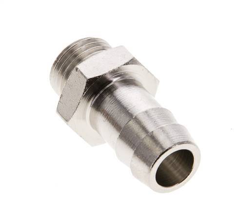 G 1/4'' Male x 12mm Nickel plated Brass Hose barb 16 Bar [2 Pieces]