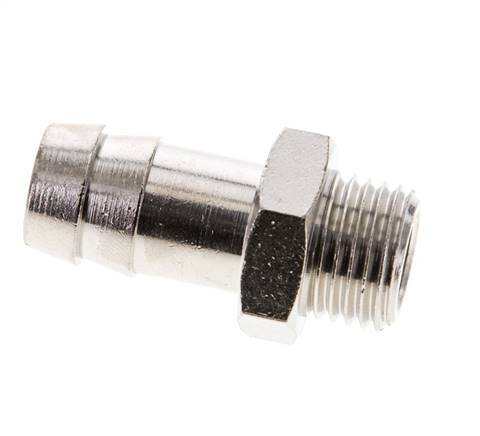 G 1/4'' Male x 12mm Nickel plated Brass Hose barb 16 Bar [2 Pieces]