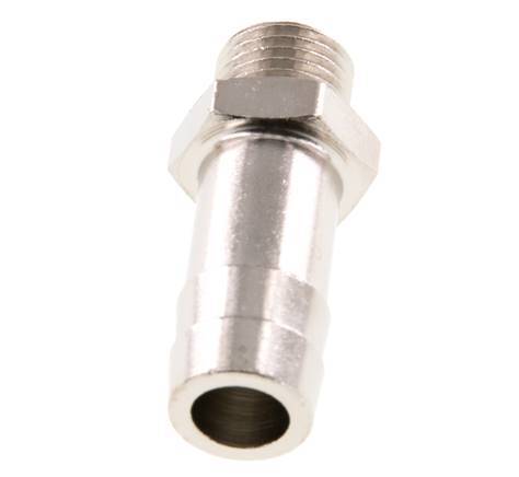 G 1/4'' Male x 13mm Nickel plated Brass Hose barb 16 Bar [2 Pieces]