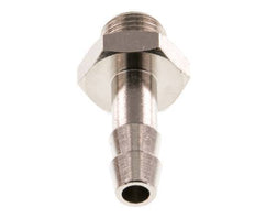G 1/8'' Male x 6mm Nickel plated Brass Hose barb 16 Bar [5 Pieces]