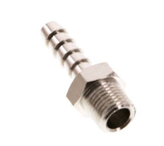 R 1/8'' Male x 6mm Nickel plated Brass Hose barb 16 Bar [10 Pieces]