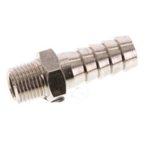 R 1/8'' Male x 9mm Nickel plated Brass Hose barb 16 Bar [10 Pieces]