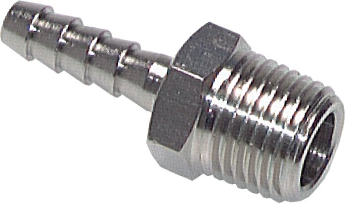R 1/8'' Male x 9mm Nickel plated Brass Hose barb 16 Bar [10 Pieces]