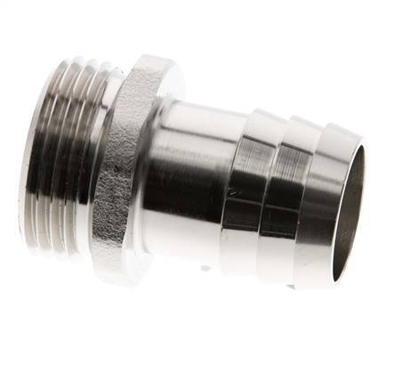 G 1'' Macho x 25mm Latón niquelado Llave de manguera 16 Bar