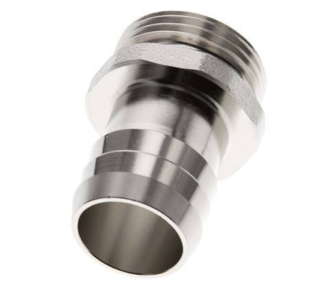 G 1'' Macho x 25mm Latón niquelado Llave de manguera 16 Bar