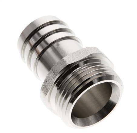 G 1'' Macho x 25mm Latón niquelado Llave de manguera 16 Bar