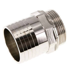 G 1 1/2'' Macho x 50mm Latón niquelado Llave de manguera 16 Bar