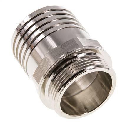 G 1 1/2'' Macho x 50mm Latón niquelado Llave de manguera 16 Bar