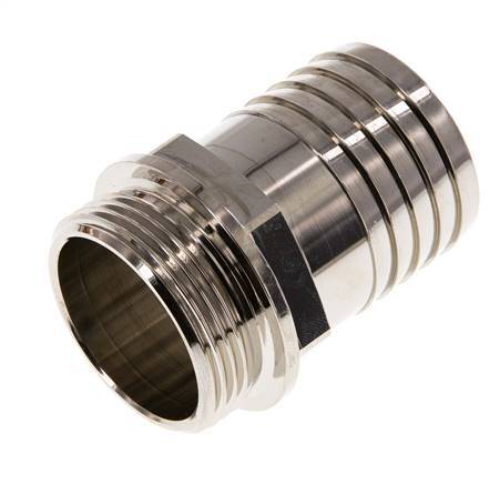 G 1 1/4'' Macho x 38mm Llave de manguera de latón niquelado 16 Bar