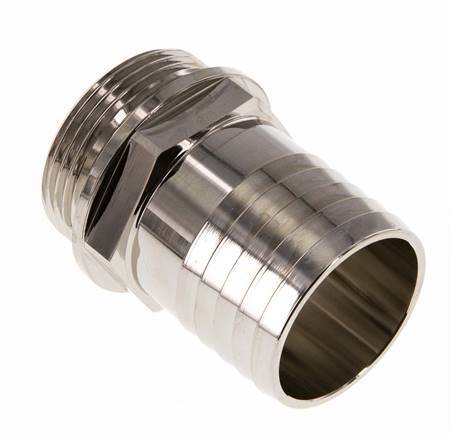 G 1 1/4'' Macho x 38mm Llave de manguera de latón niquelado 16 Bar