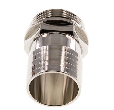 G 1 1/4'' Macho x 38mm Llave de manguera de latón niquelado 16 Bar