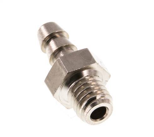 M5 Male x 3mm Nickel plated Brass Hose barb 16 Bar [5 Pieces]