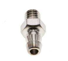 M5 Male x 4mm Nickel plated Brass Hose barb 16 Bar [5 Pieces]