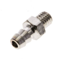 M5 Male x 4mm Nickel plated Brass Hose barb 16 Bar [5 Pieces]