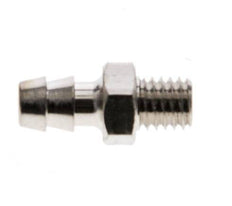 M5 Male x 4mm Nickel plated Brass Hose barb 16 Bar [5 Pieces]