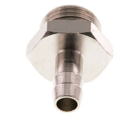 G 1/2'' Macho x 9mm Latón Niquelado Llave de manguera con junta NBR 30 Bar [2 Piezas]