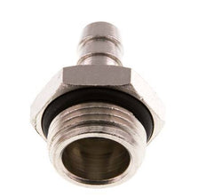 G 1/2'' Macho x 9mm Latón Niquelado Llave de manguera con junta NBR 30 Bar [2 Piezas]