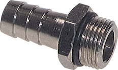 G 1/8'' Male x 6mm Nickel plated Brass Hose barb with NBR Seal 30 Bar [5 Pieces]