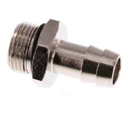 G 3/8'' Male x 12mm Nickel plated Brass Hose barb with NBR Seal 30 Bar [2 Pieces]