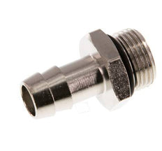 G 3/8'' Male x 12mm Nickel plated Brass Hose barb with NBR Seal 30 Bar [2 Pieces]