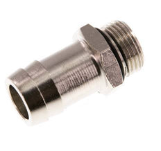 G 3/8'' Male x 16mm Nickel plated Brass Hose barb with NBR Seal 30 Bar [2 Pieces]