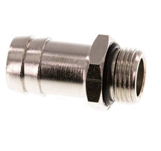 G 3/8'' Male x 16mm Nickel plated Brass Hose barb with NBR Seal 30 Bar [2 Pieces]