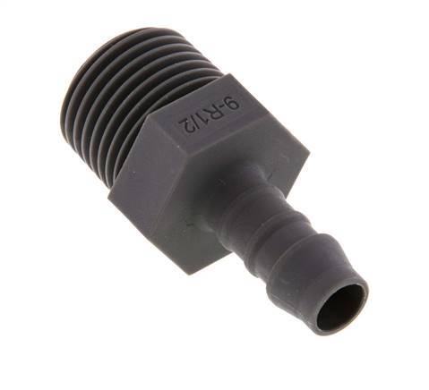 R 1/2'' Male x 9mm PA 6 Hose barb 10 Bar [5 Pieces]