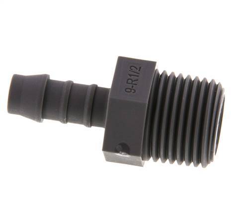 R 1/2'' Male x 9mm PA 6 Hose barb 10 Bar [5 Pieces]