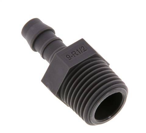 R 1/2'' Male x 9mm PA 6 Hose barb 10 Bar [5 Pieces]