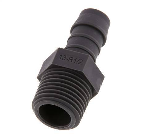 R 1/2'' Male x 13mm PA 6 Hose barb 10 Bar [5 Pieces]