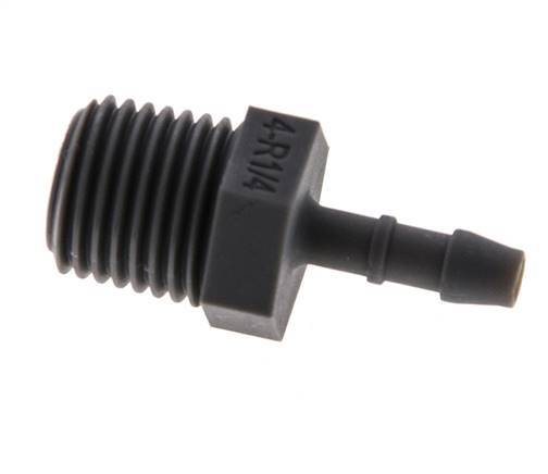 R 1/4'' Male x 4mm PA 6 Hose barb 10 Bar [10 Pieces]