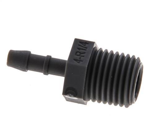 R 1/4'' Male x 4mm PA 6 Hose barb 10 Bar [10 Pieces]
