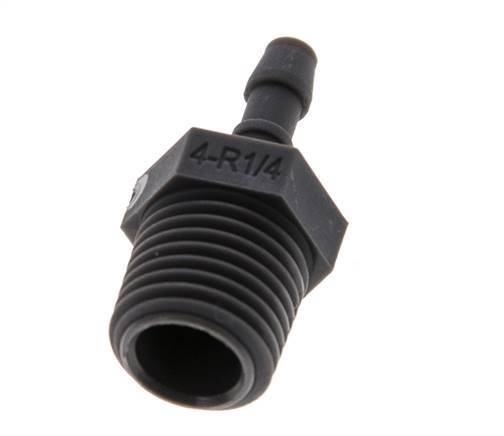 R 1/4'' Male x 4mm PA 6 Hose barb 10 Bar [10 Pieces]