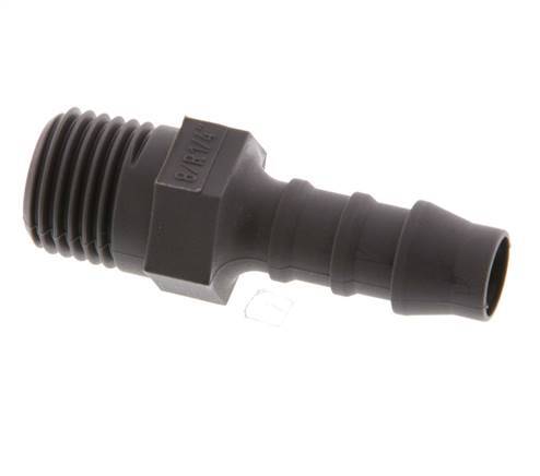 R 1/4'' Male x 8mm PA 6 Hose barb 10 Bar [10 Pieces]