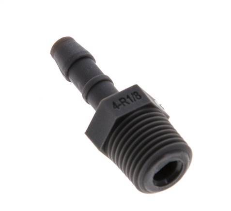 R 1/8'' Male x 4mm PA 6 Hose barb 10 Bar [20 Pieces]