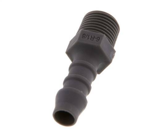 R 1/8'' Male x 6mm PA 6 Hose barb 10 Bar [10 Pieces]