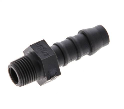R 1/8'' Male x 8mm PA 6 Hose barb 10 Bar [10 Pieces]