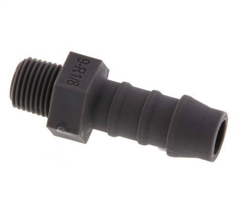 R 1/8'' Male x 9mm PA 6 Hose barb 10 Bar [10 Pieces]