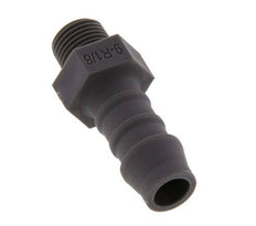 R 1/8'' Male x 9mm PA 6 Hose barb 10 Bar [10 Pieces]