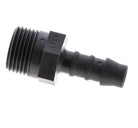 R 3/8'' Male x 8mm PA 6 Hose barb 10 Bar [10 Pieces]