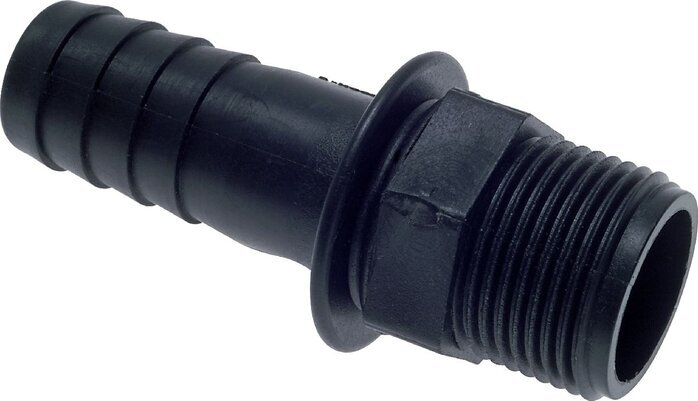 G 3/4'' Male x 19mm Polypropylene (PP) Hose barb 10 Bar [2 Pieces]