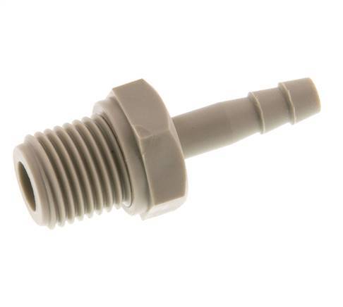 G 1/4'' Male x 4mm Polypropylene (PP) Hose barb 10 Bar [2 Pieces]