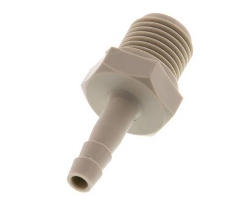G 1/4'' Male x 4mm Polypropylene (PP) Hose barb 10 Bar [2 Pieces]