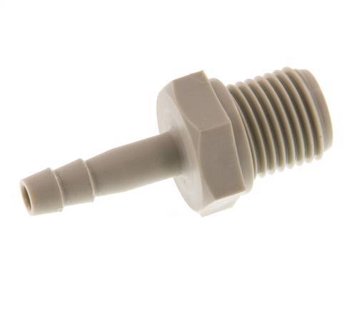 G 1/4'' Male x 4mm Polypropylene (PP) Hose barb 10 Bar [2 Pieces]