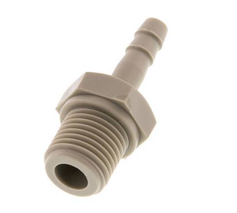 G 1/4'' Male x 4mm Polypropylene (PP) Hose barb 10 Bar [2 Pieces]
