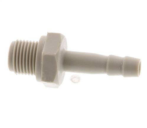 G 1/8'' Macho x 4mm Polipropileno (PP) Llave de manguera 10 Bar