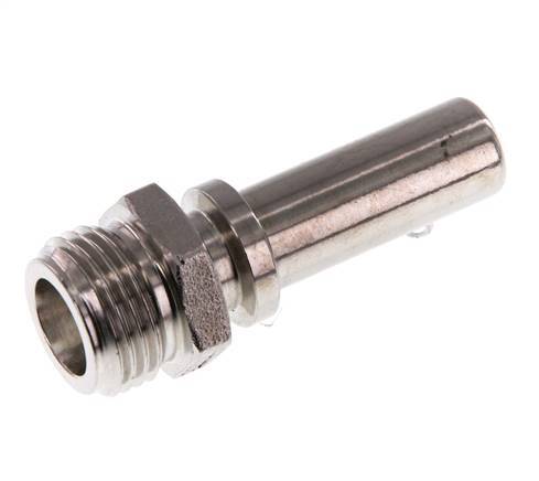 G 1/2'' Macho x 13mm Llave de manguera de acero inoxidable con collarín de seguridad DIN 2817