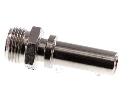 G 1/2'' Macho x 13mm Llave de manguera de acero inoxidable con collarín de seguridad DIN 2817