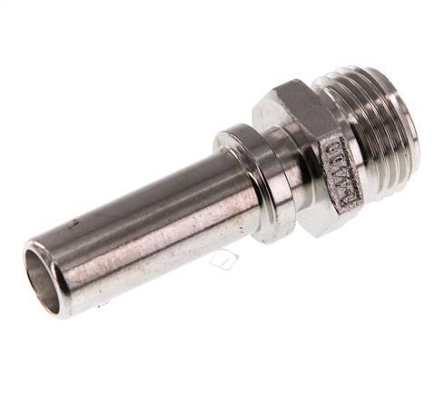 G 1/2'' Macho x 13mm Llave de manguera de acero inoxidable con collarín de seguridad DIN 2817